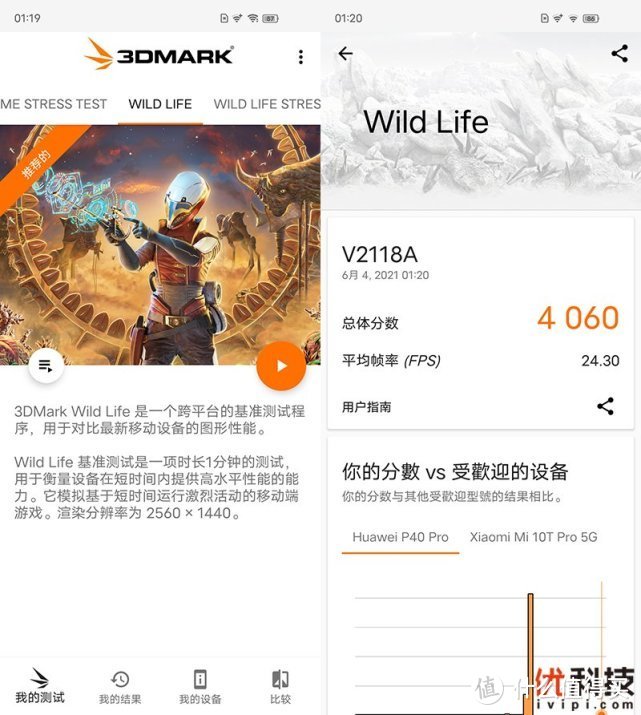 3Dmark WILD LIFE测试