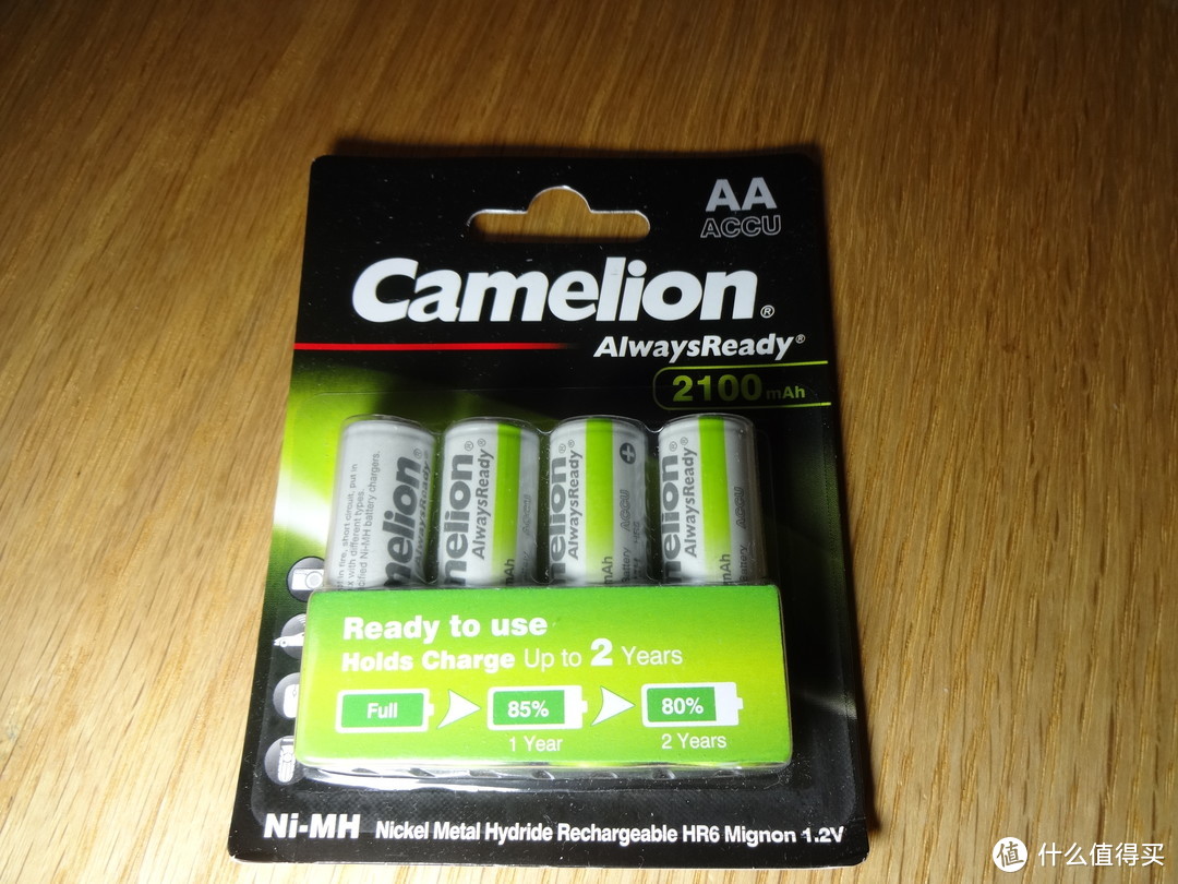 Camelion飞狮低自放镍氢充电电池套装 - 容量足性价比高 电池消耗大户首选