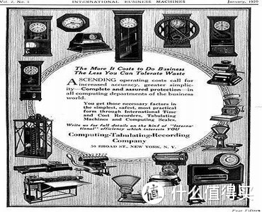 1920年时CTR的首个广告，介绍了所生产的产品