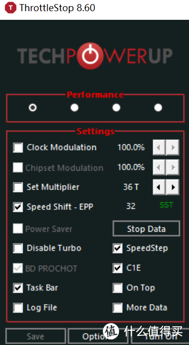 使用ThrottleStop解决Chromebook在win10系统下CPU无法睿频问题