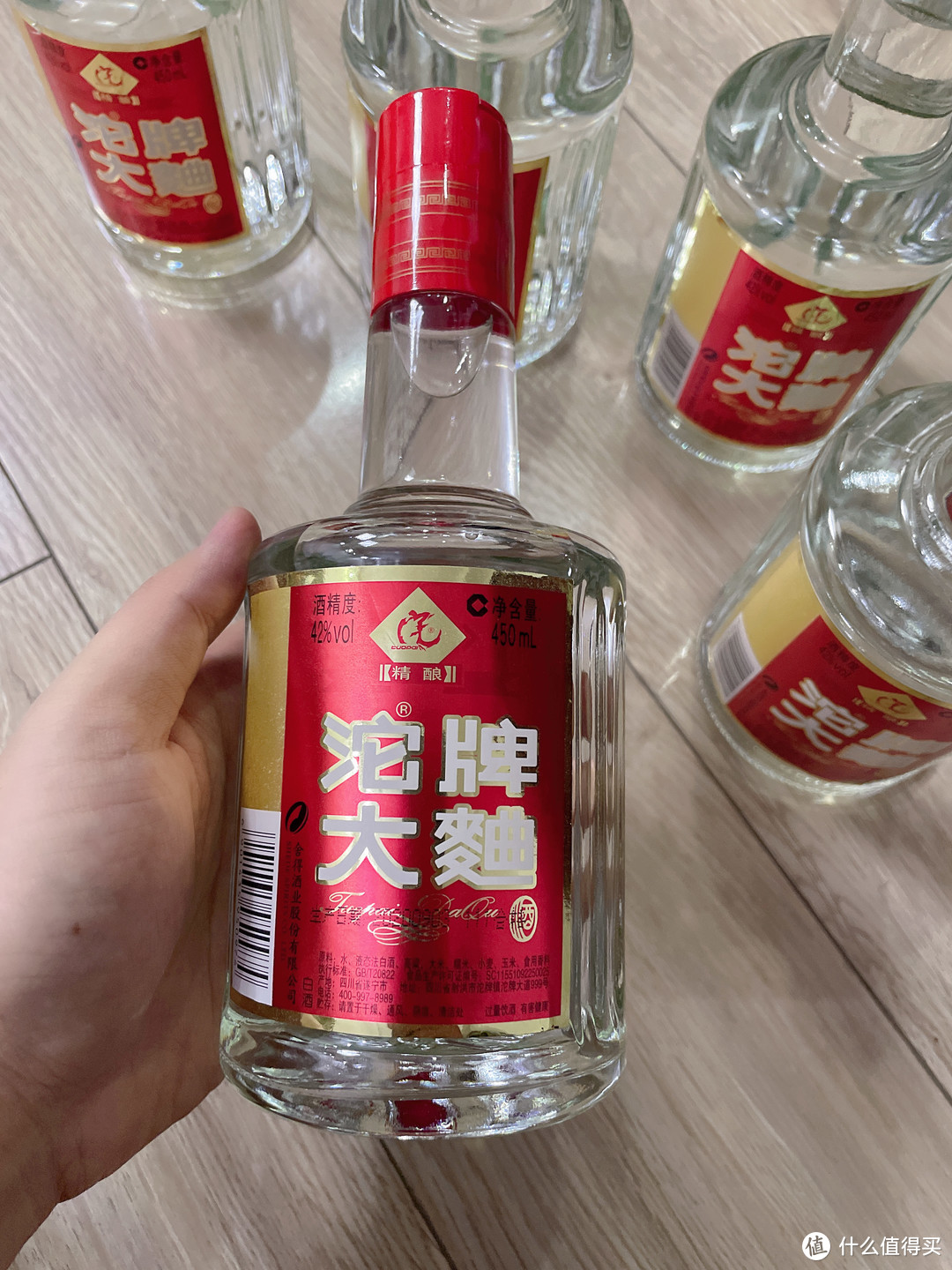 苏宁易购给老爸囤货沱牌大曲（精酿）42°白酒450ml×6瓶