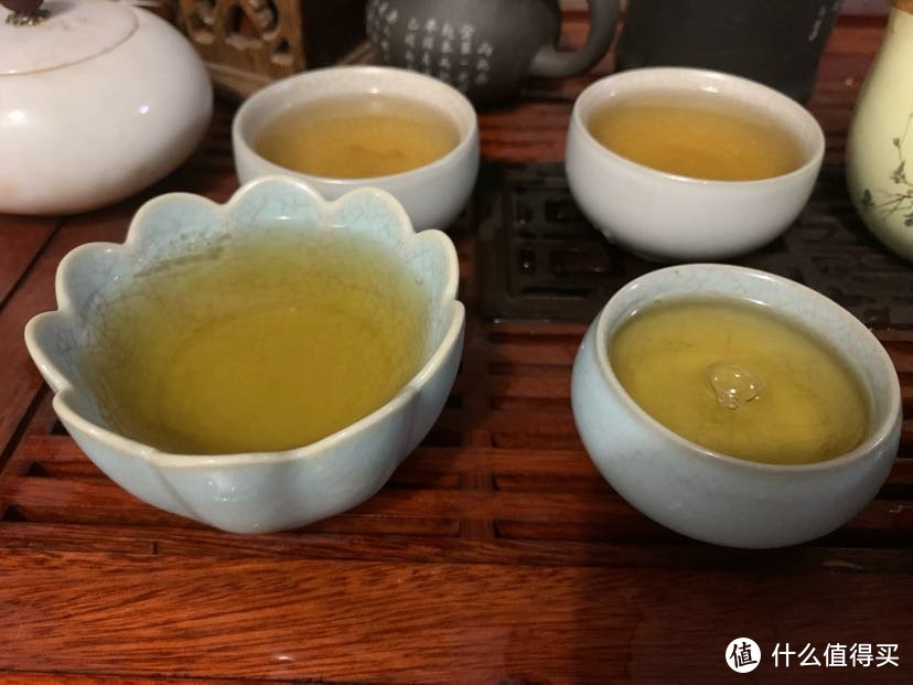 从上到下依次是第六到九泡的茶汤