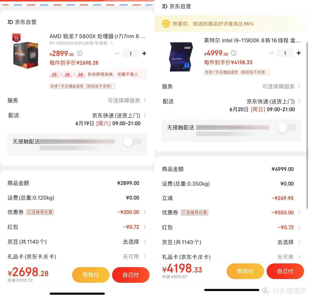 68折的价格却是135%的性能?i9 11900K VS 锐龙 7 58