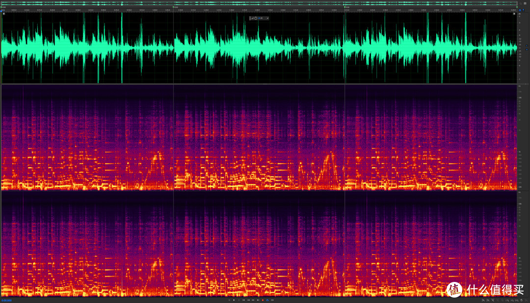 音量相同情况下的频谱对比，左为Lenny-大水壶，中间为Lenny-Lyiew，右为Lenny-琉璃