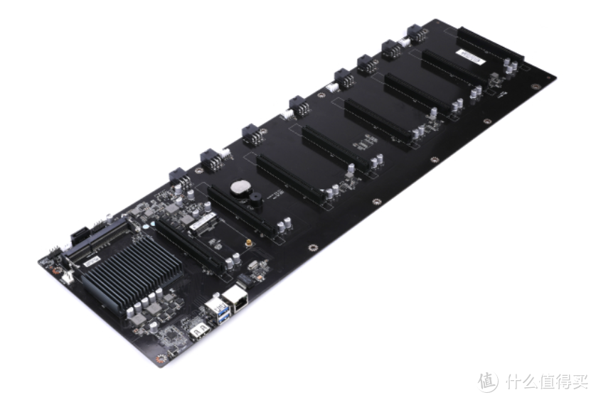 七彩虹也发布了C.3865 U-BTC PLUS V20“矿板”，板载处理器、支持8路显卡