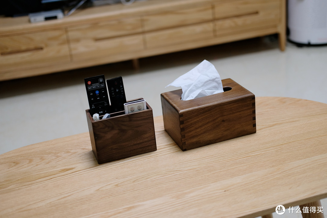 家居小物品，两件实木收纳盒 分享