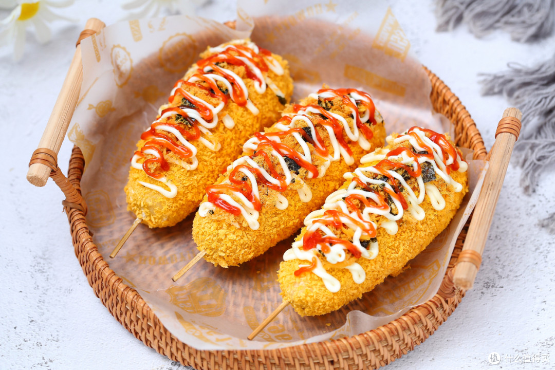 低热量土豆火腿芝士棒,免油炸健康营养,瀑布拉丝吃起来太过瘾了