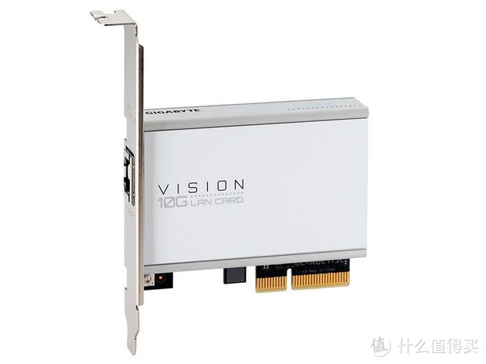 技嘉发布 VISION 10G 万兆网卡，雪装配色，长的像声卡