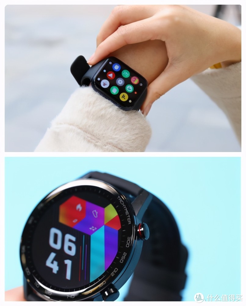 （上：OPPO Watch，下：荣耀 Magic Watch2）