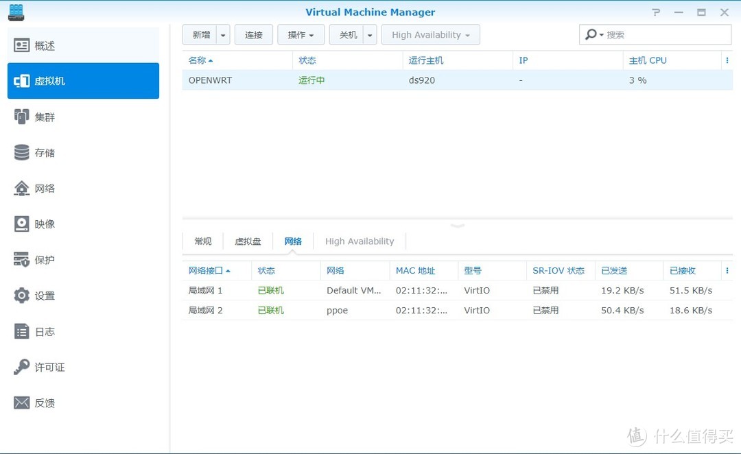 群晖里面的openwrt