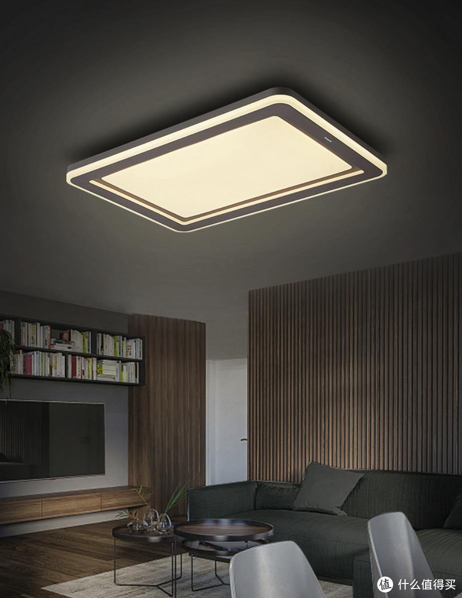 松下松魅系列LED吸顶灯，侧面层次光设计，无暗角、更明亮！