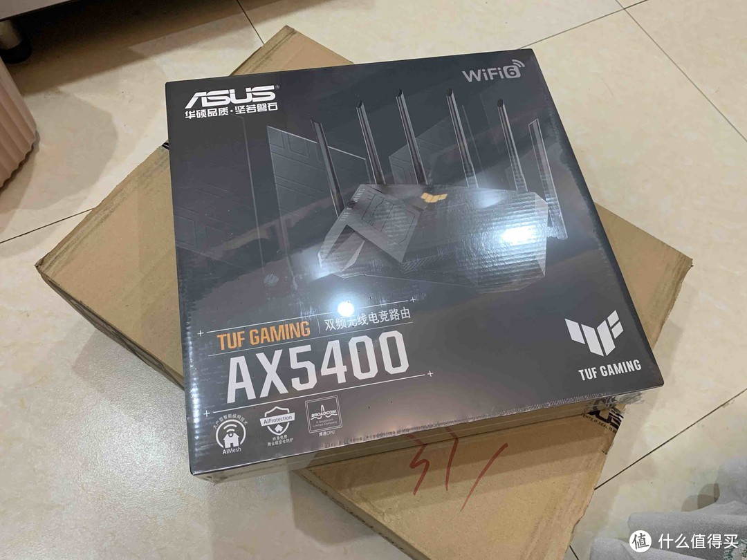 华硕tufgamingax5400路由器开箱简测