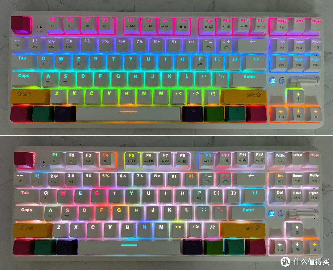 黑爵K870T机械键盘，蓝牙有线双模，RGB动态灯效，热拔插玩转轴体DIY