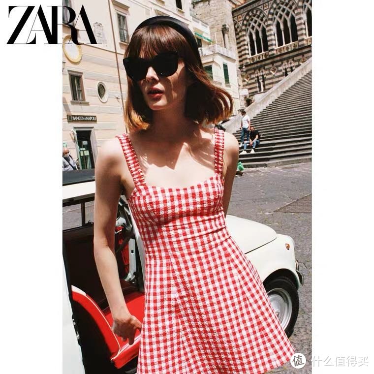 ZARA 新款 TRF 女装 VICHY 格连衣裙