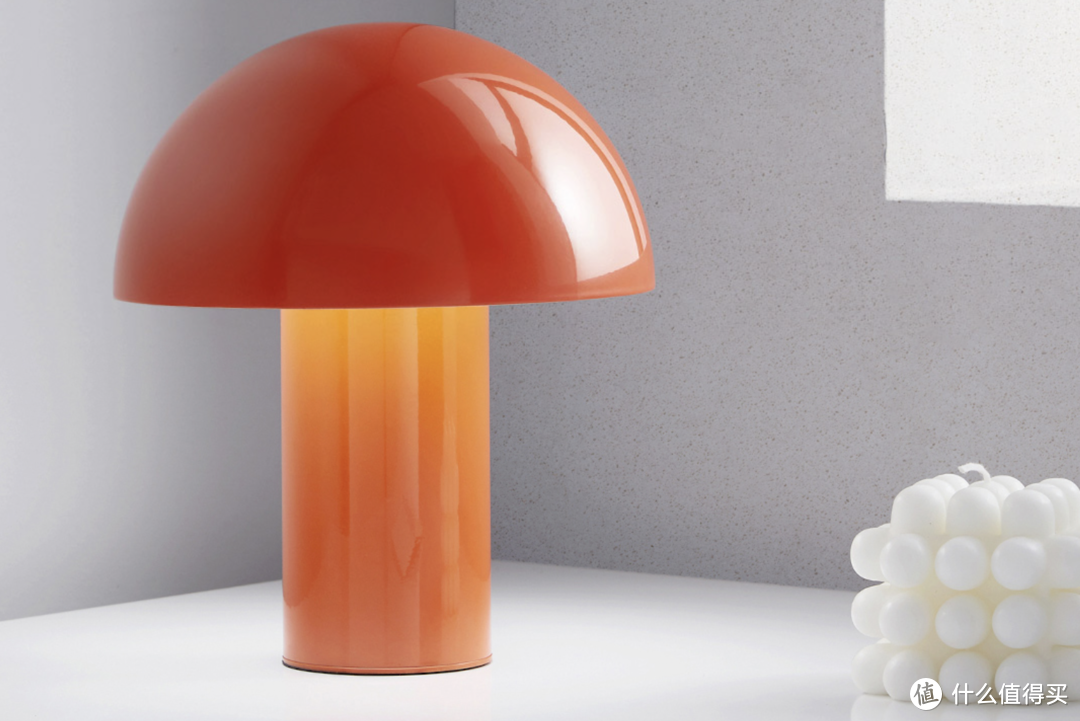 小米有品欧灯匠创意蘑菇灯，四色可选，触摸设计，满满金属质感！