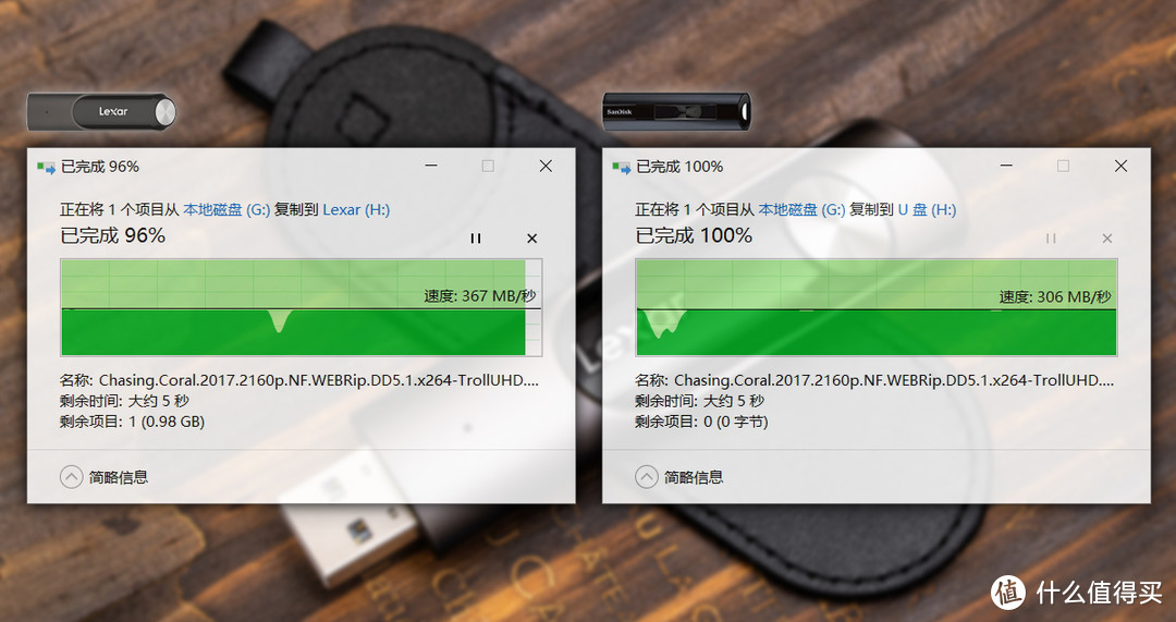 神盘易位，读写同速450MB/秒，雷克沙LEXAR P30 USB 3.2 U盘实测