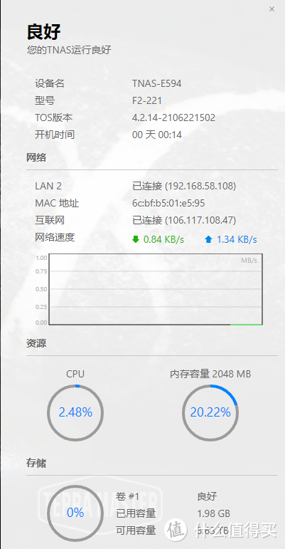 小白也能玩得溜，入手铁威马F2-221，网盘：那我走？