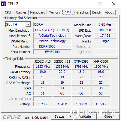 威刚 XPG 龙耀 D50 华硕吹雪联名内存 DDR4 3600MHz 8GB x 2 开箱分享