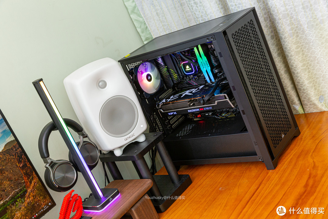 海盗船4000D AIRFLOW 装机show，5800X+B550XE+XFX6700XT