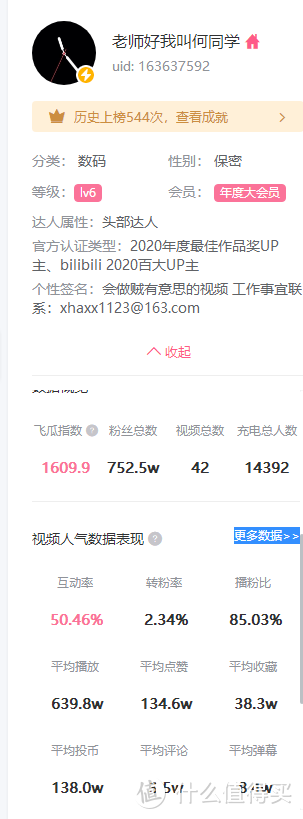 2021年外B站粉丝数前十的UP主排名，TOP1竟然是他？