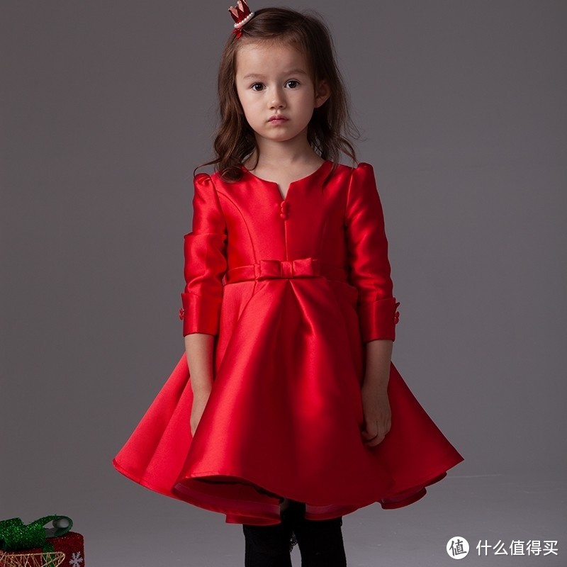 今日推荐：宝茉莉高端缎面秋冬红色礼服