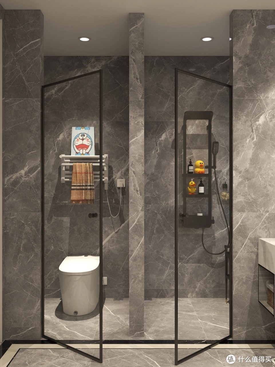 高档酒店里的卫生间设计，干湿三分离，智能家电不能少！