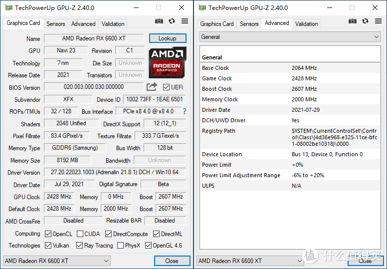 AMD RX 6600 XT首测，1080P畅玩2K入门的甜品显卡