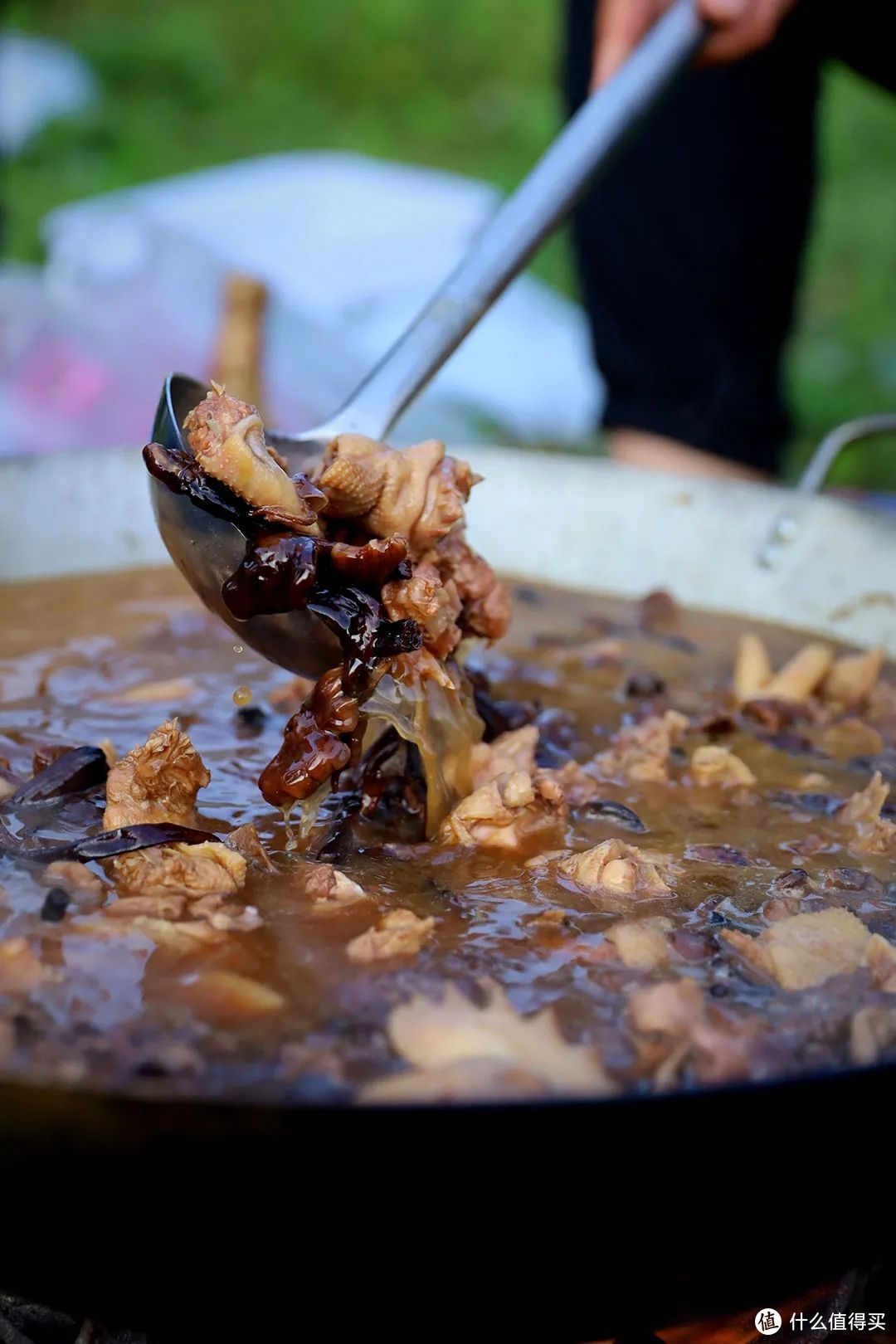 以榛蘑为食材的小鸡炖蘑菇是经典的东北料理。©图虫创意