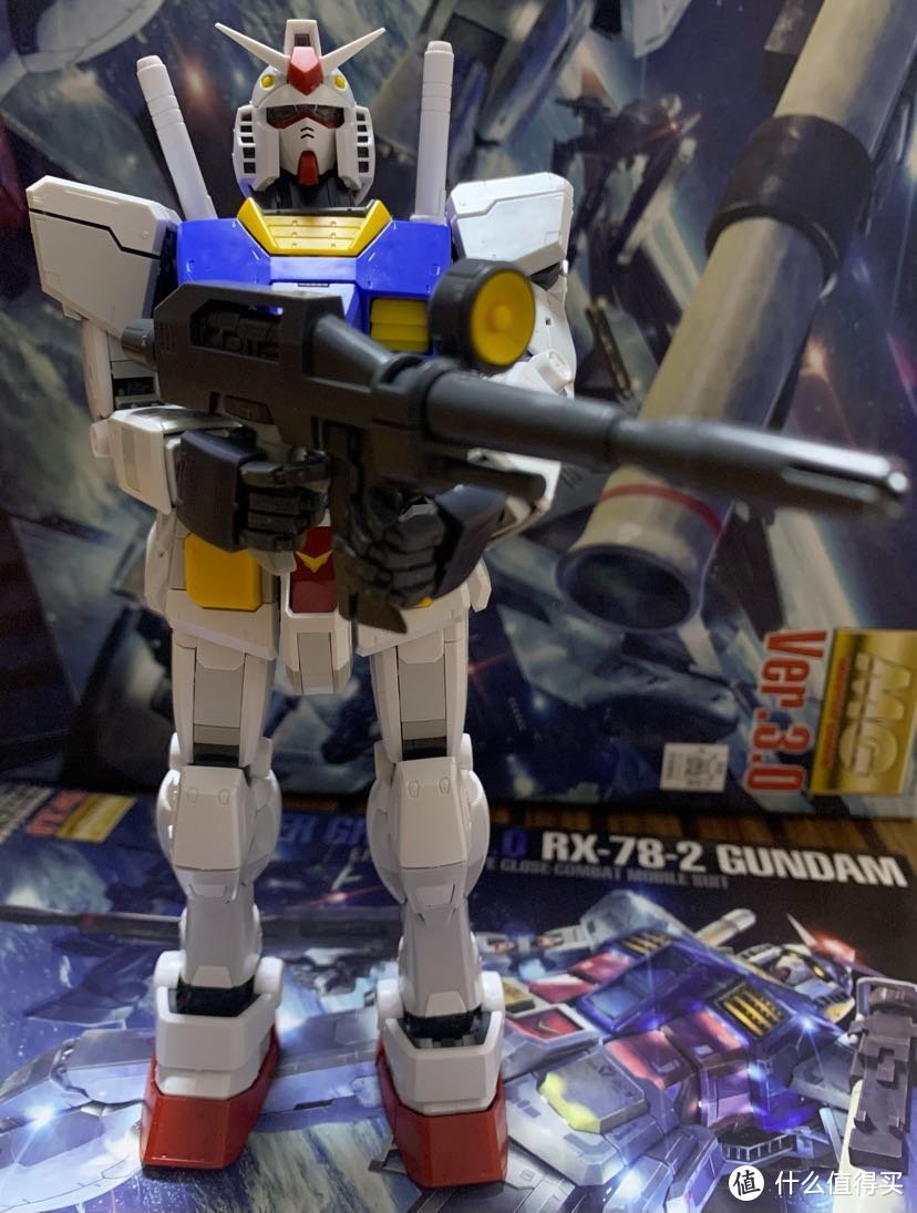 新手初体验之纯素组无修 万代MG3.0 RX-78-2 元祖高达