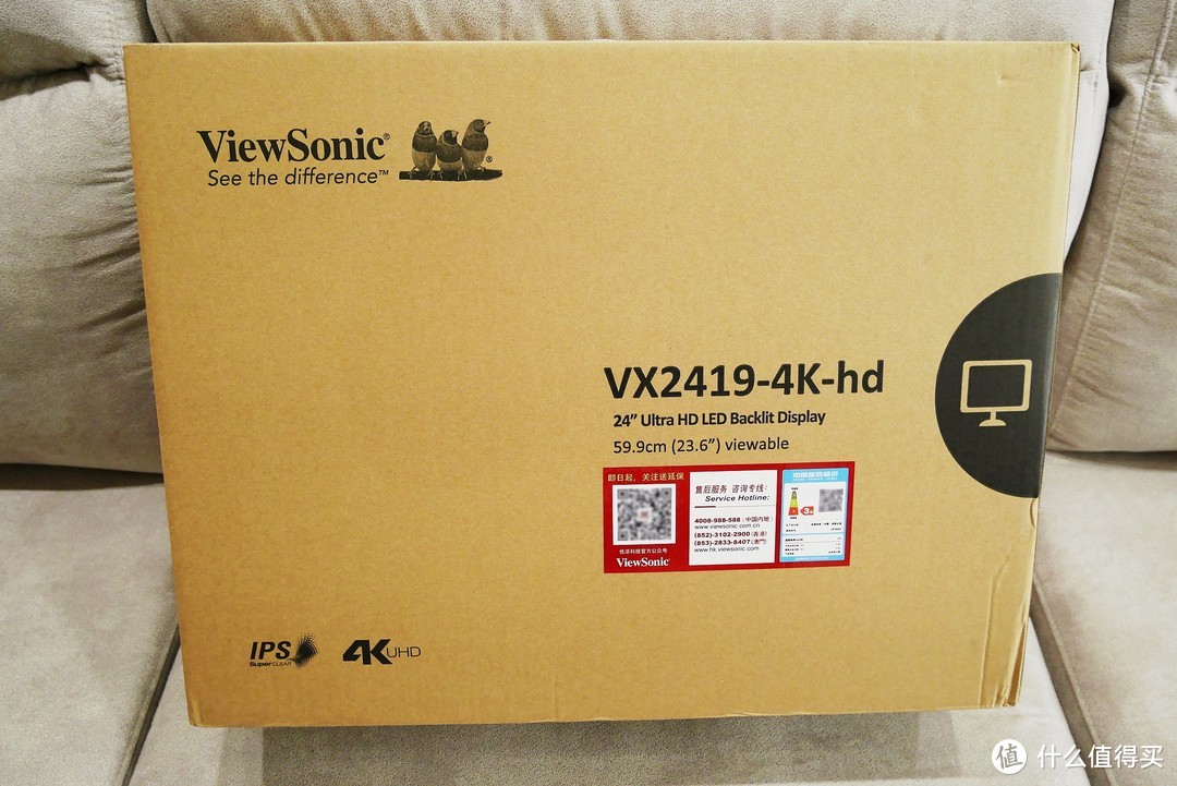 4K原彩瑧视界，Retina视网膜：ViewSonic 优派VX2419-4K-HD显示器体验