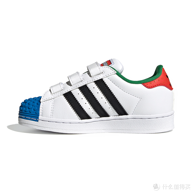Adidas小童2021秋季新款三叶草乐高联名贝壳头运动鞋