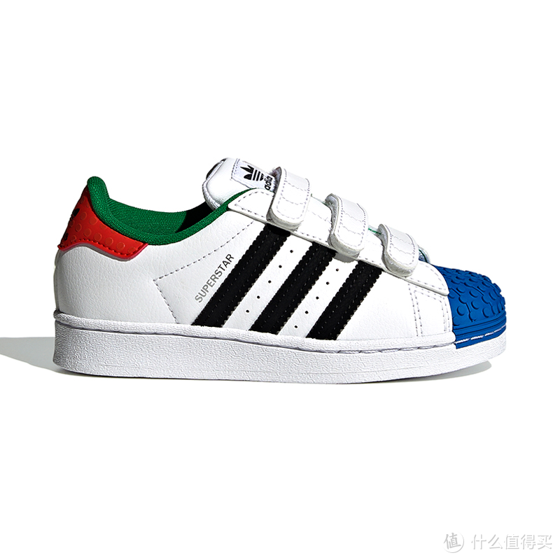 Adidas小童2021秋季新款三叶草乐高联名贝壳头运动鞋