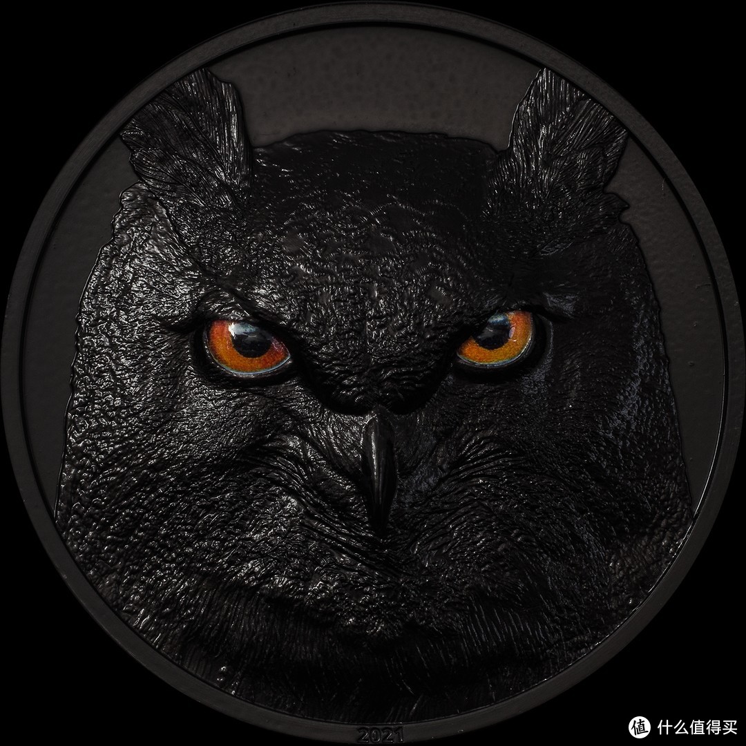 ​暗夜猎人系列之二-鹰鸮-2021年帕劳银币