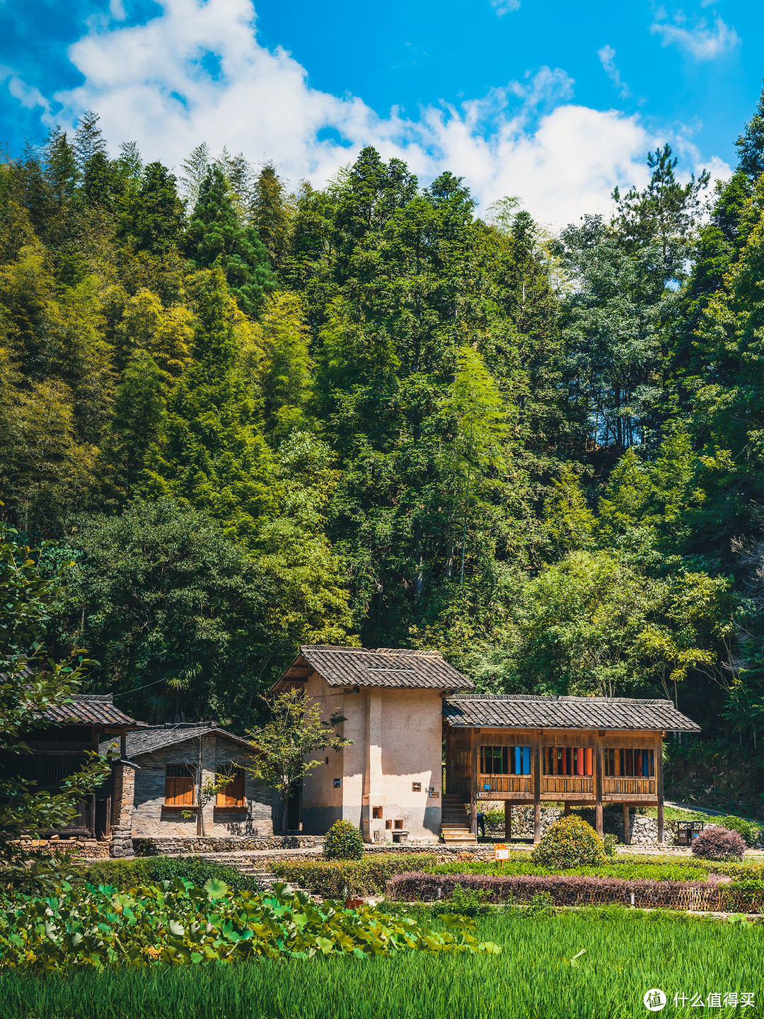 山为衬莲为依，山水画般的福建建宁上坪古村