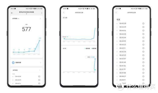 青萍动作和环境光传感器体验：可自定义触发时间+光照度具体数值