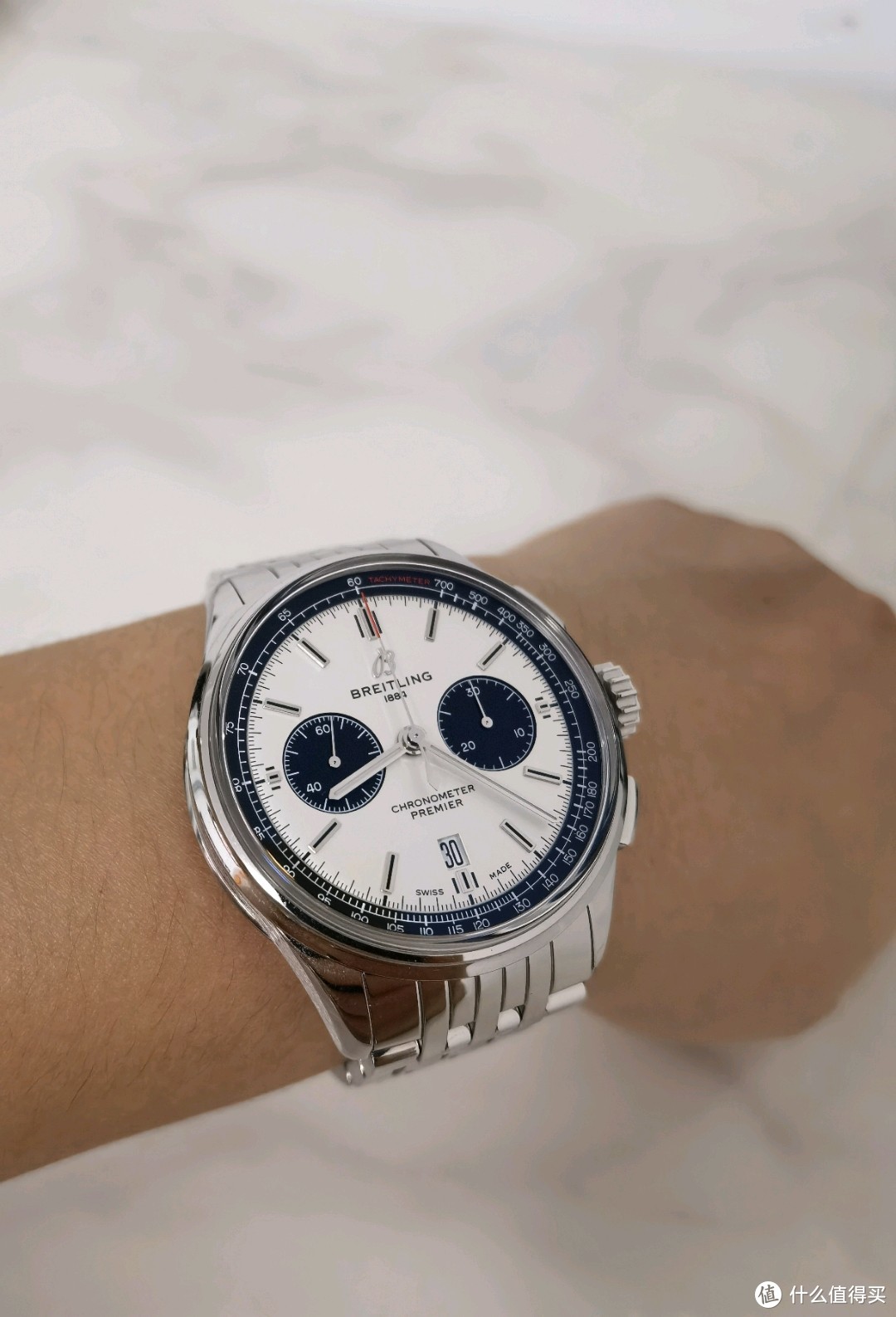 百年灵璞雅B01计时腕表，熊猫盘，人生第一块奢侈表