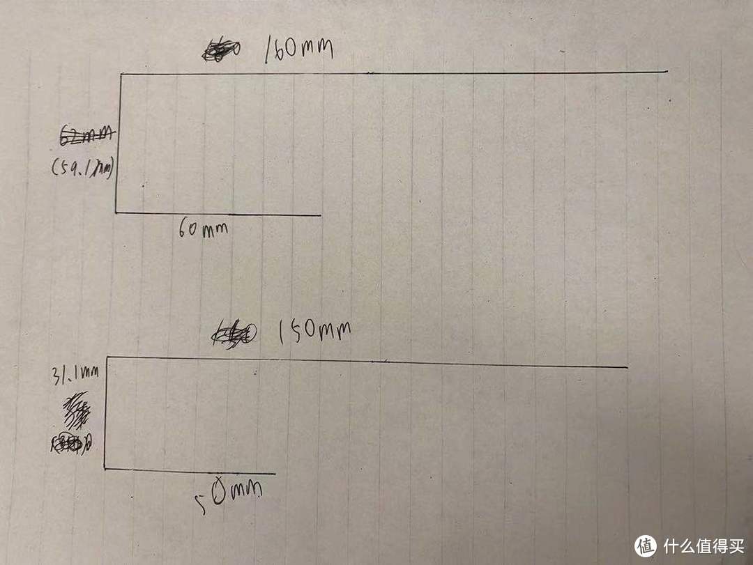 59.1和31.1为弯折后的内径，此处有一点误差不要紧