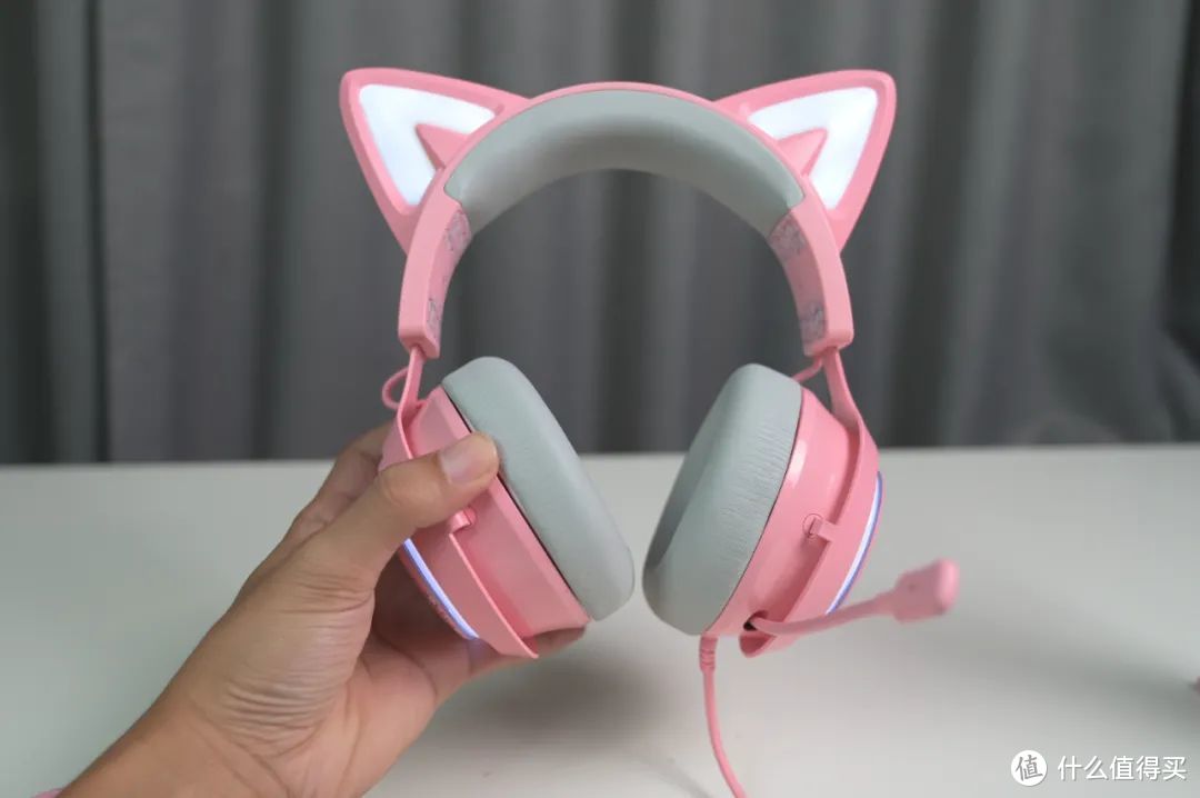 萌 硕美科GS510发光猫耳游戏耳机试用