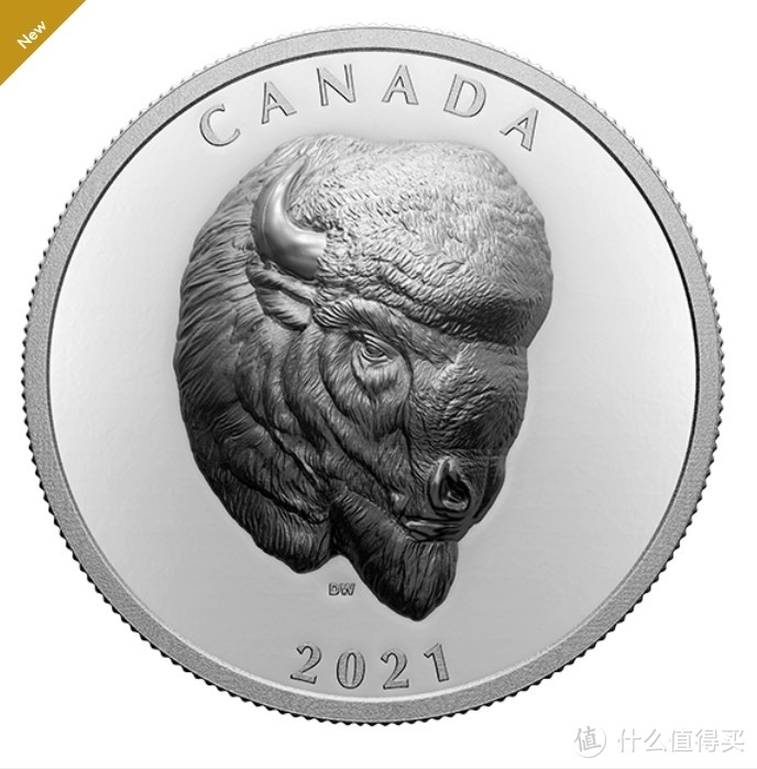 ​野牛肖像-2021年加拿大银币