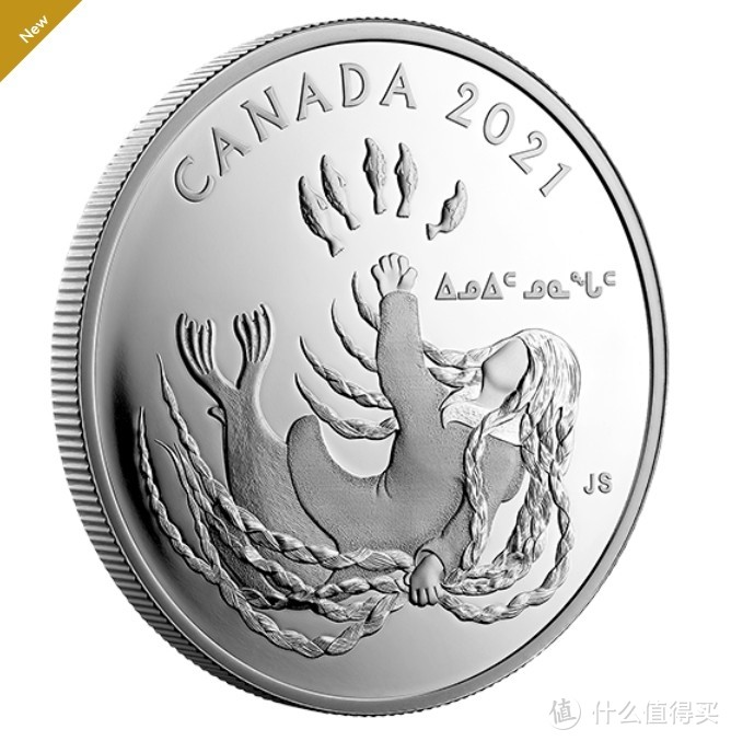 ​因纽特人努南加特-海女神-2021年加拿大银币