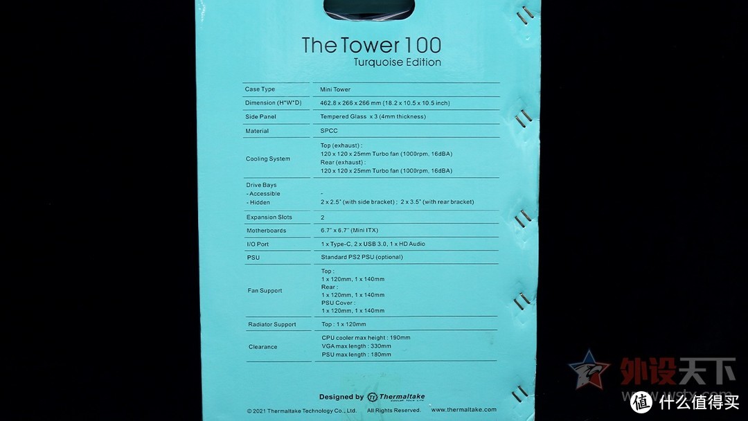 Thermaltake The Tower 100机箱简评：多彩外观的硬件展示箱