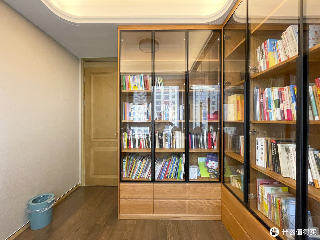 8㎡书房两面书墙，9㎡儿童房上下铺衣柜，小空间利用典范！