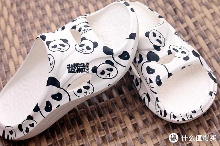 小姐姐的最爱！这又好看又舒缓的咕咚熊猫款运动舒缓拖鞋