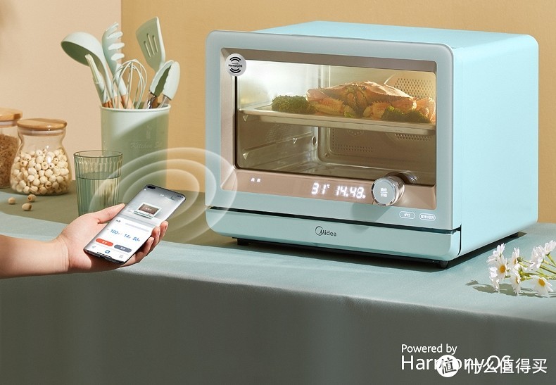❤又美又飒！厨电选它❤鸿蒙OS美的智能蒸烤一体机PS20C2W体验报告