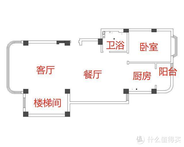 一楼原始结构图