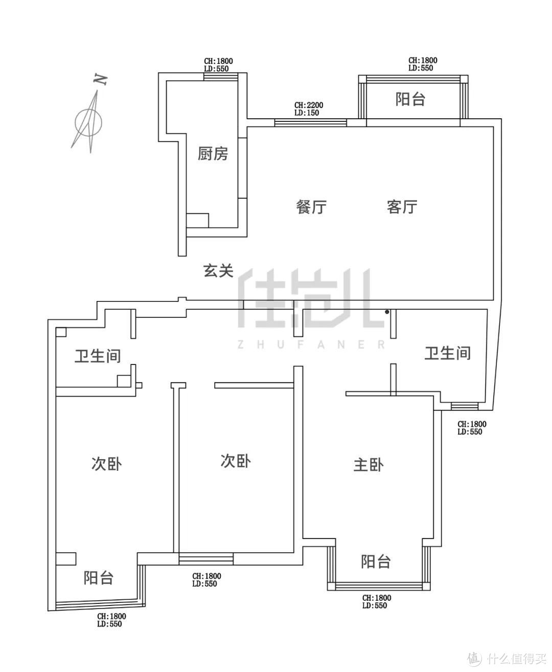 绝！5口之家0杂物，只靠1扇门实现卫浴三分离