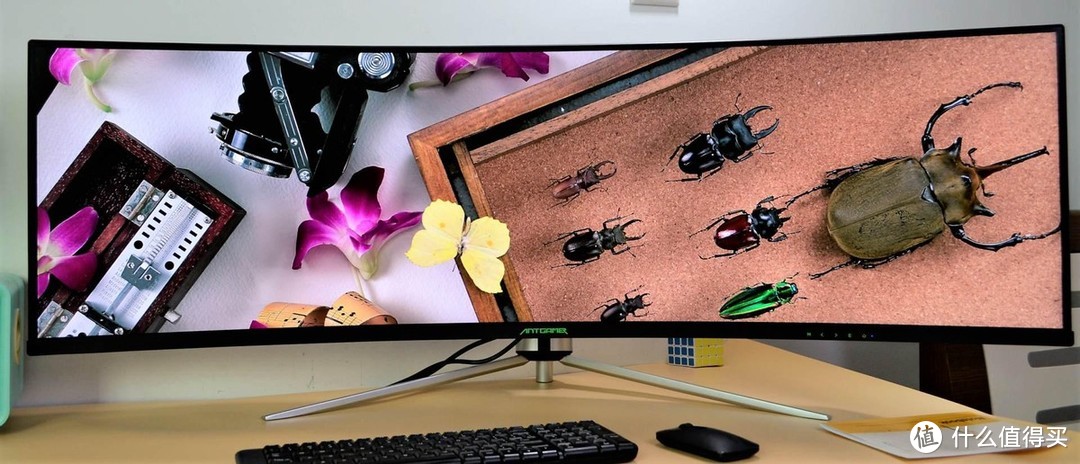 蚂蚁49英寸电竞带鱼屏，搭配144Hz刷新率，尽享丝滑的电竞时光
