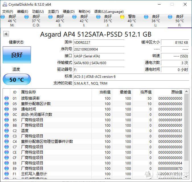 好看又好用，读写稳定高速，阿斯加特512GB  AP4移动固态硬盘体验