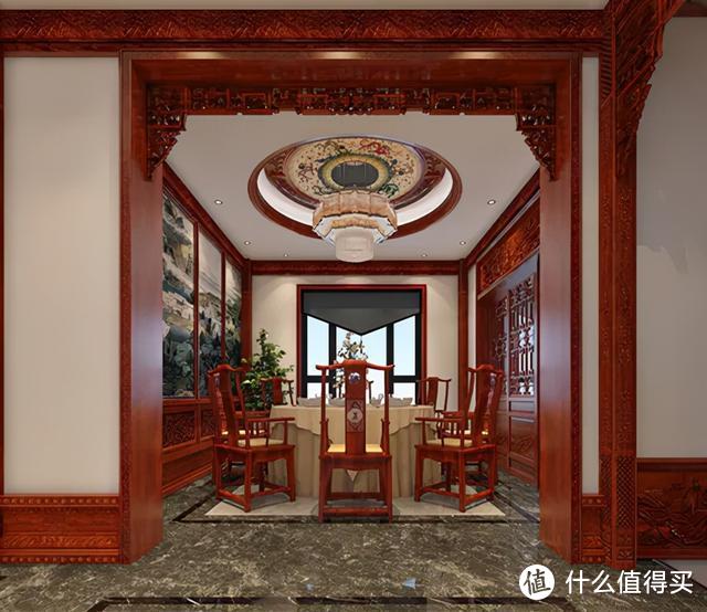 杭州50岁大叔的别墅火了，花2年装修，全屋雕梁画栋，真高级