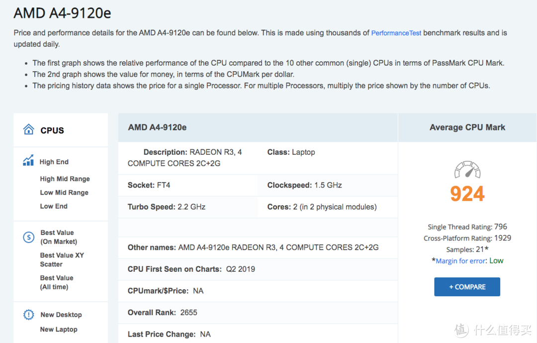 AMD A4-9120e的参数